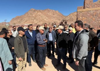 رئيس الجهاز المركزي للتعمير يتفقد مشروع تطوير مدينة سانت كاترين”التجلي الأعظم  فوق أرض السلام”