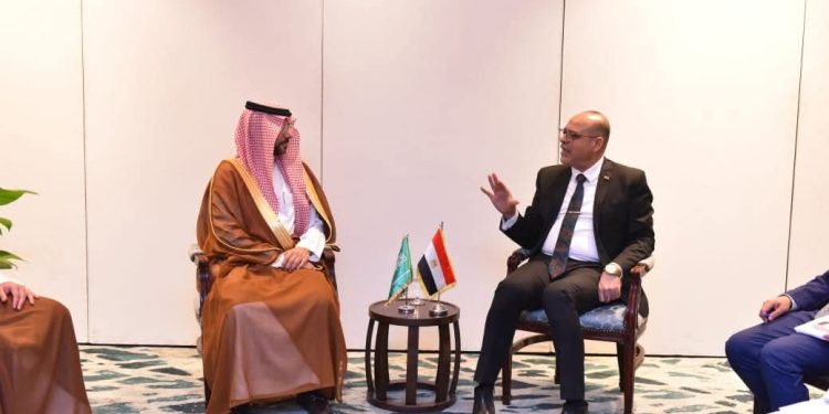 وزير العمل يلتقي نائب وزير الموارد البشرية والتنمية الاجتماعية للعمل السعودي