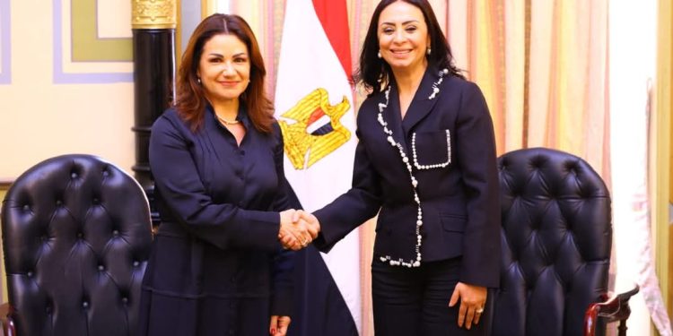 وزيرة التضامن الاجتماعي تلتقي وزيرة الشؤون الاجتماعية بالجمهورية اللبنانية