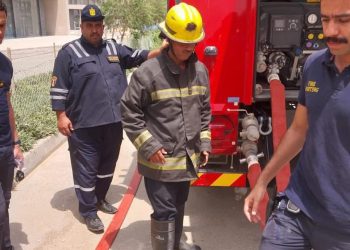 في إطار خطة التشغيل الابتدائي:  “الحماية المدنية” تختبر أنظمة الحريق للأبراج الإدارية بمنطقة الأعمال المركزية بالعاصمة