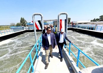 وزير الإسكان ومحافظ الغربية يتفقدان توسعات محطة معالجة صرف صحي نهطاي ضمن المبادرة الرئاسية “حياة كريمة”
