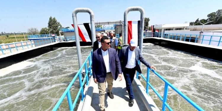 وزير الإسكان ومحافظ الغربية يتفقدان توسعات محطة معالجة صرف صحي نهطاي ضمن المبادرة الرئاسية “حياة كريمة”