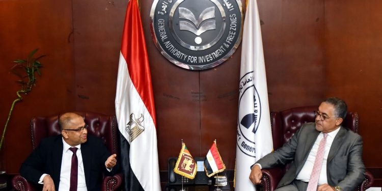 الهيئة العامة للاستثمار والمناطق الحرة تستقبل سفير سريلانكا لبحث فرص التعاون الاستثماري بين البلدين