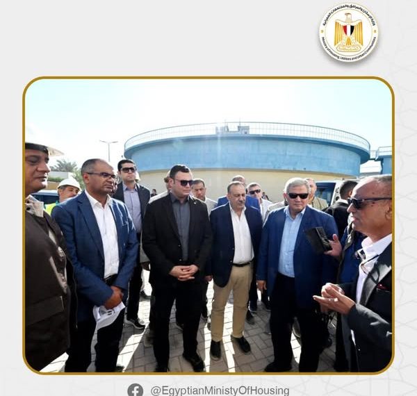 وزير الإسكان ومحافظ أسيوط يتفقدان مشروع صرف صحي قرى وتوسعات محطة المعالجة مركز أبوتيج