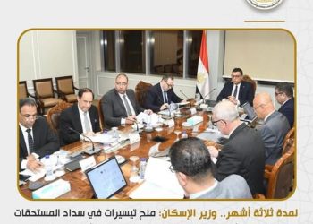 لمدة 3 أشهر.. “الإسكان”: تيسيرات في سداد المستحقات المتأخرة على الوحدات والمحلات والأراضي