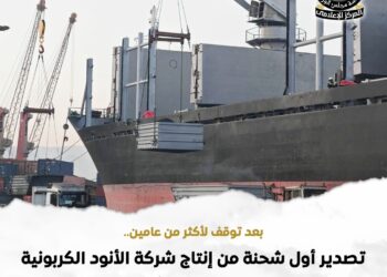 مصر تُصدر أول شحنة من الفحم البترولي المكلسن