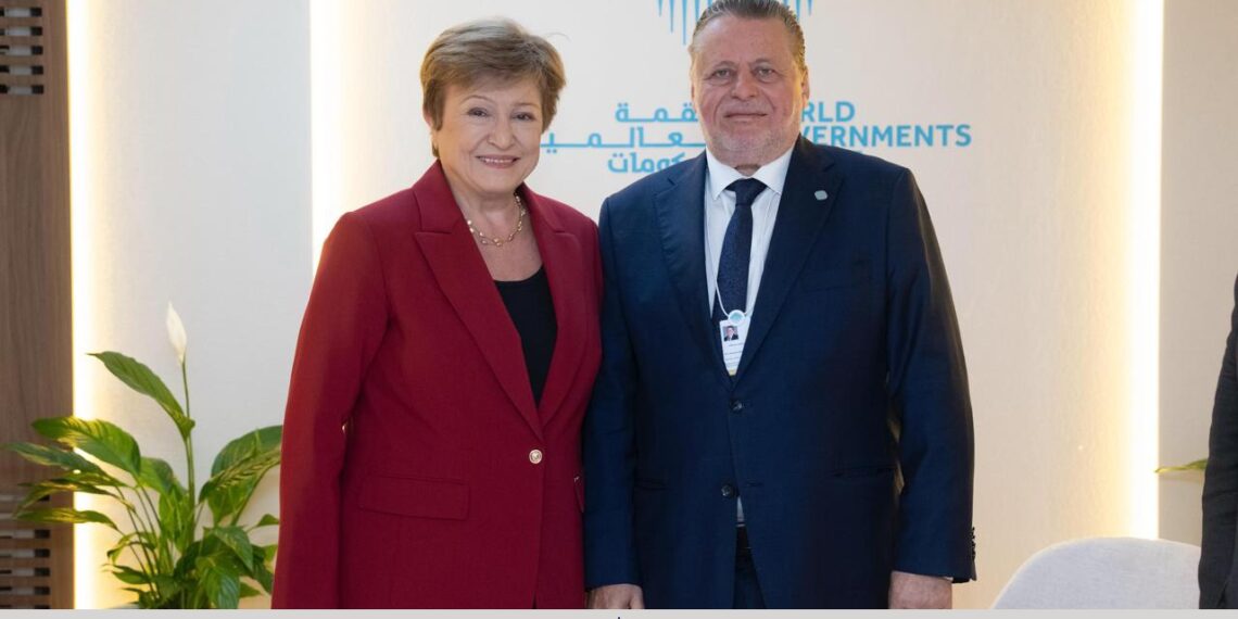 محافظ “المركزي” يناقش برنامج الإصلاح مع مديرة صندوق النقد في دبي