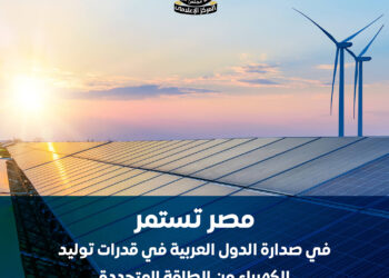 مصر تتصدر الطاقة المتجددة عربيًّا بقدرة 9366 ميجاوات