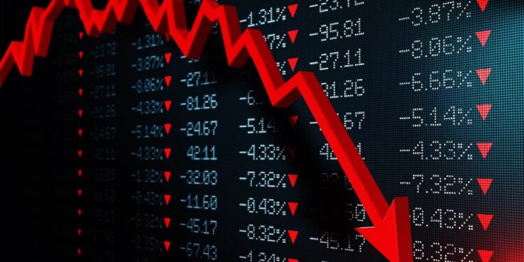 البورصة تتراجع بشكل عنيف.. والأسهم المقيدة تخسر 151 مليار جنيه