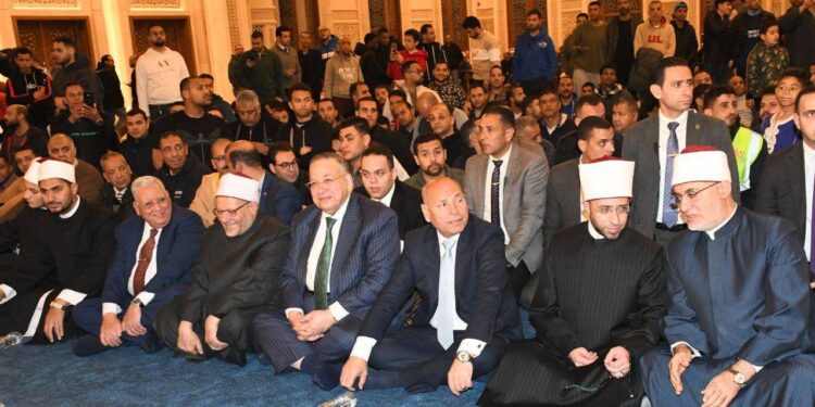 وزير الأوقاف والمفتي ومحافظ القاهرة يشهدون احتفال فتح مكة بمسجد العلي العظيم