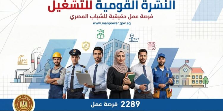 2289 فرصة عمل للشباب في 34 شركة داخل 9 محافظات