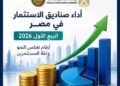 الرقابة المالية: ارتفاع قيمة صافي أصول صناديق الاستثمار إلى أكثر من 410 مليار جنيه