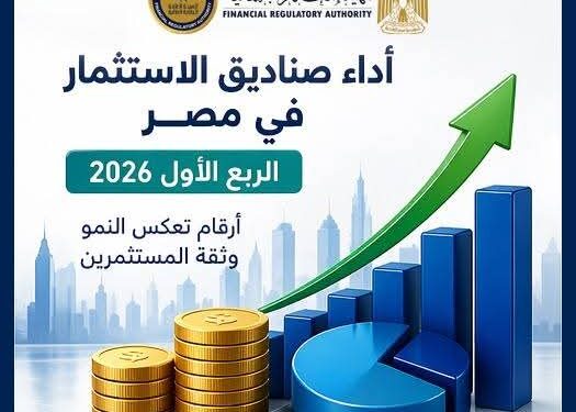 الرقابة المالية: ارتفاع قيمة صافي أصول صناديق الاستثمار إلى أكثر من 410 مليار جنيه