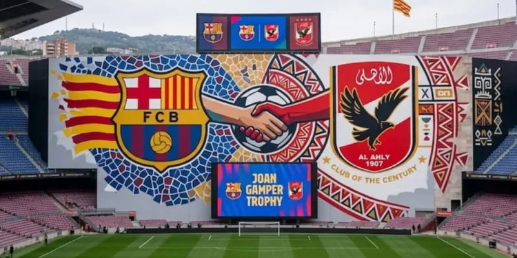 19 أغسطس مباراة الأهلي وبرشلونة في كأس خوان جامبر .. وقناة مصرية تعلن إذاعتها للمباراة